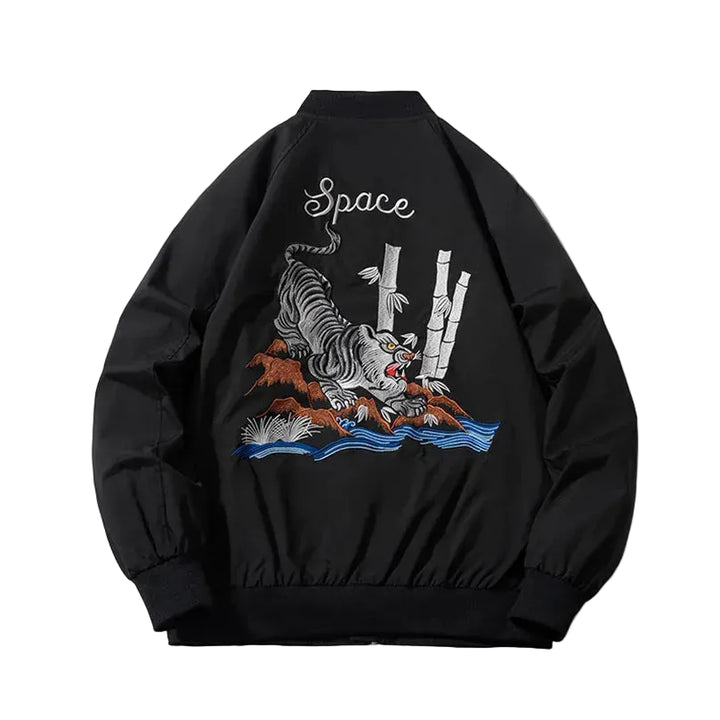 Sukajan Noir Motif Tigre qualité