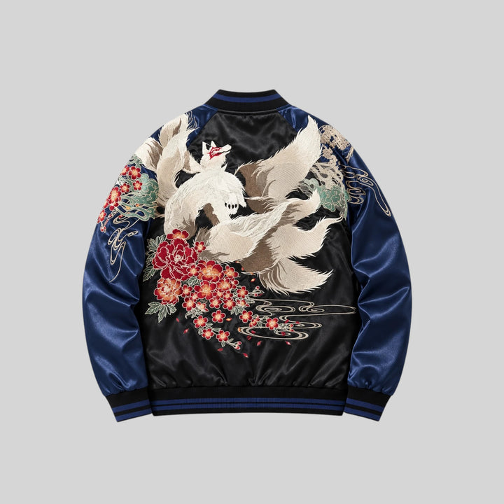 Sukajan homme motif renard fashion