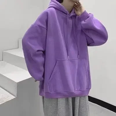 Sweat Japonais Ample Uni Violet