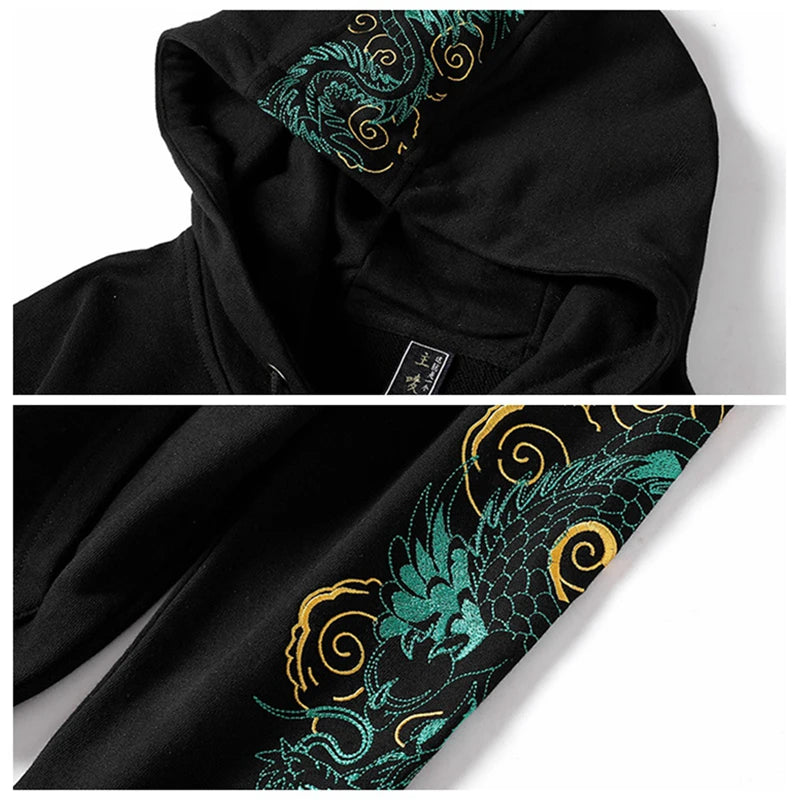 Sweat Japonais Brodé dragon