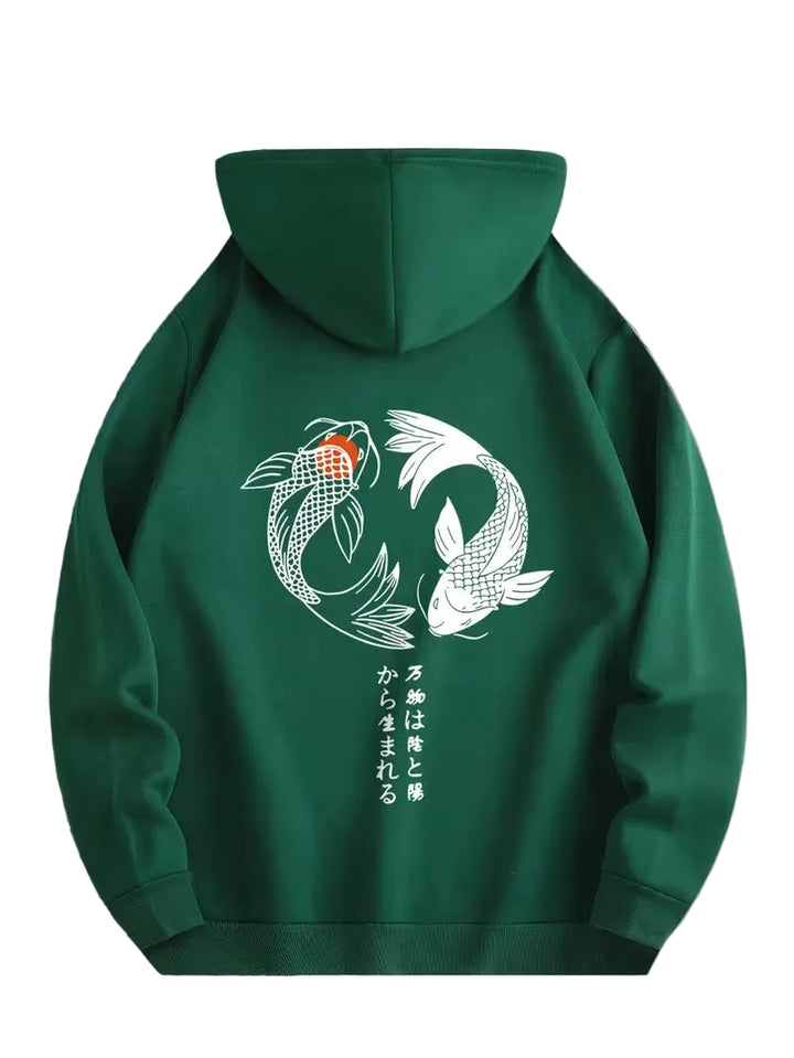Sweat Japonais Carpe Koi stylé