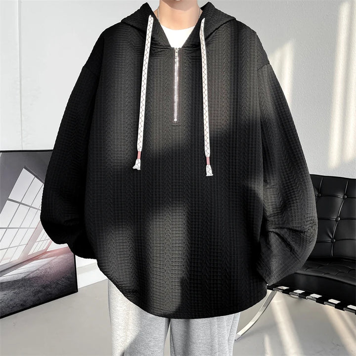 Sweat Japonais Classique Stylé Noir