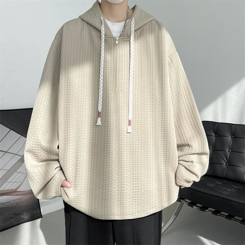 Sweat Japonais Classique Stylé Beige