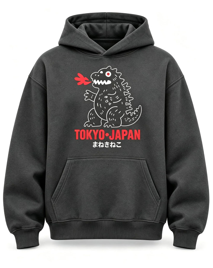 Sweat Japonais Dinosaure ludique