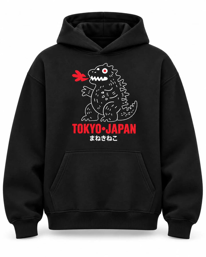 Sweat Japonais Dinosaure stylé