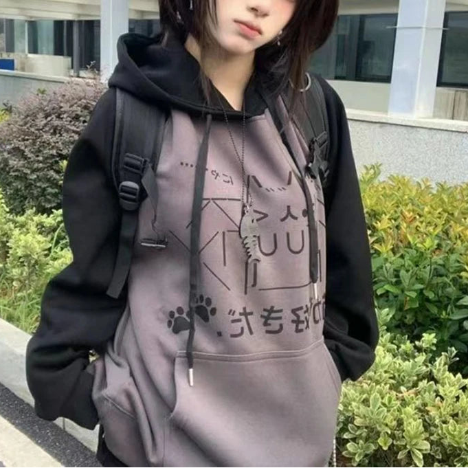 Sweat Japonais Femme à Capuche Design
