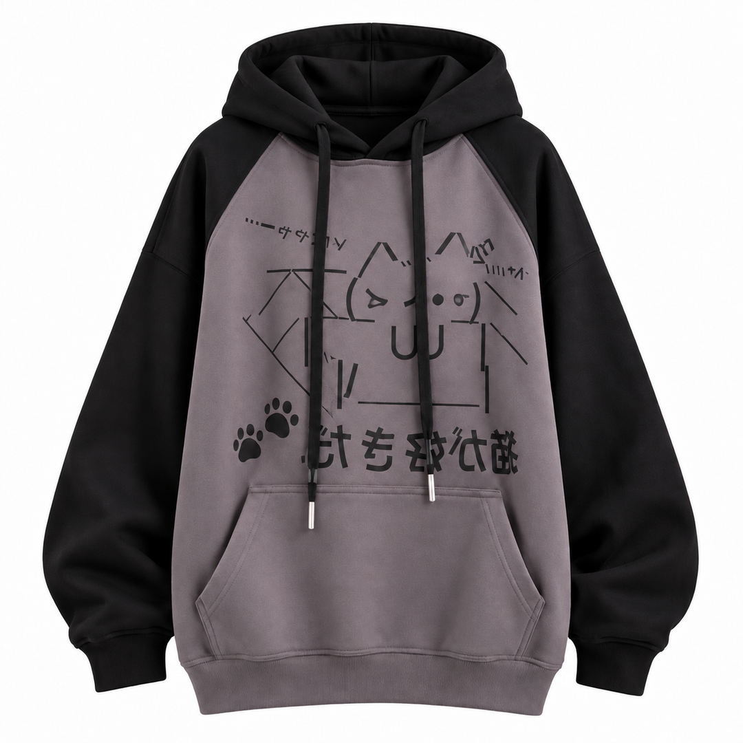 Sweat Japonais Femme à Capuche Design léger
