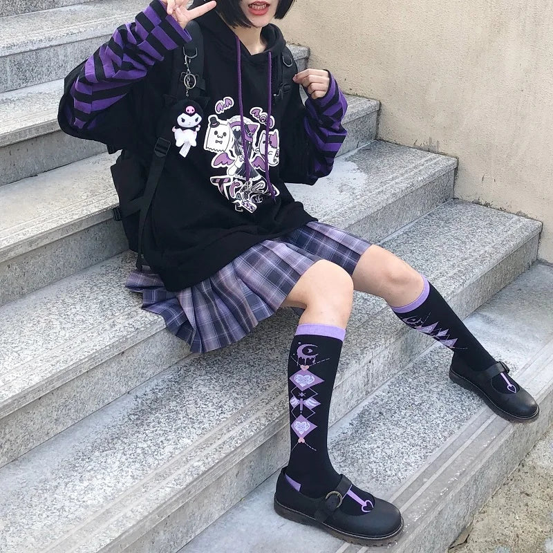 Sweat Japonais Fille noir