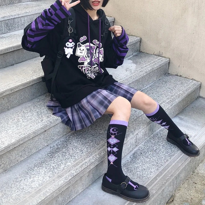 Sweat Japonais Fille noir