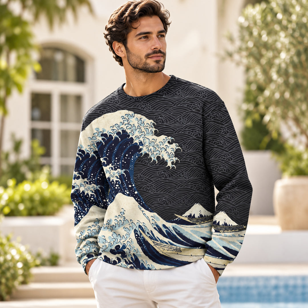 Sweat Japonais Kanagawa