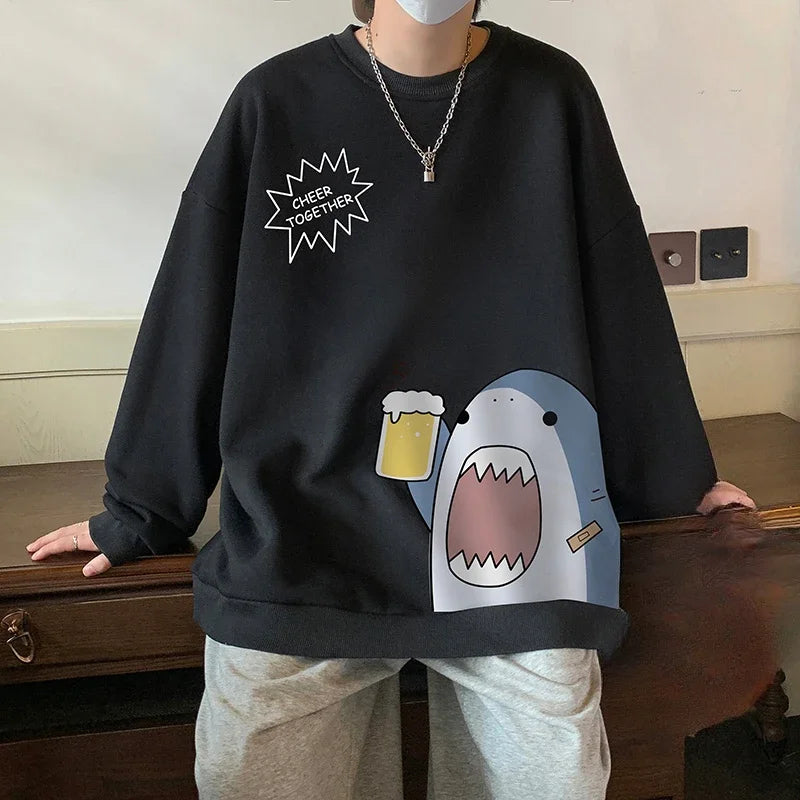 Sweat Japonais sans Capuche noir