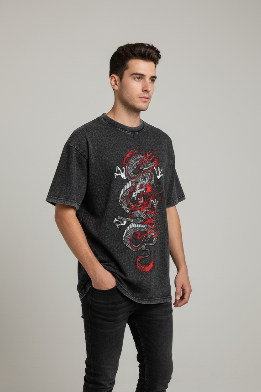 T-Shirt Japonais Urbain fluide