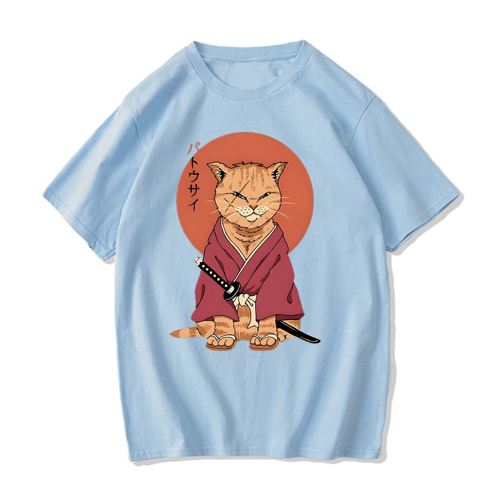 T-shirt Chat Japonais artistique