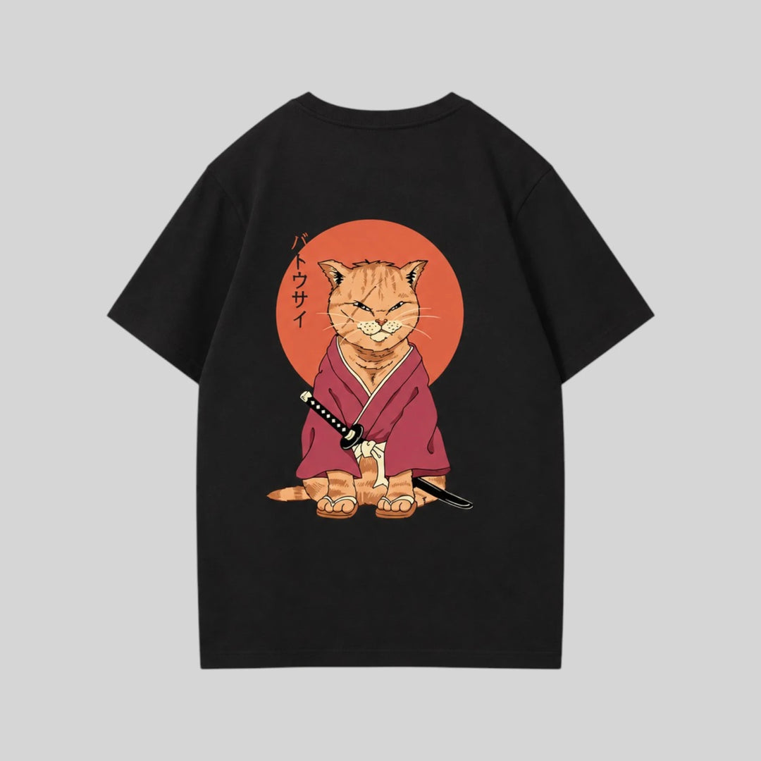 T-shirt Chat Japonais fluide