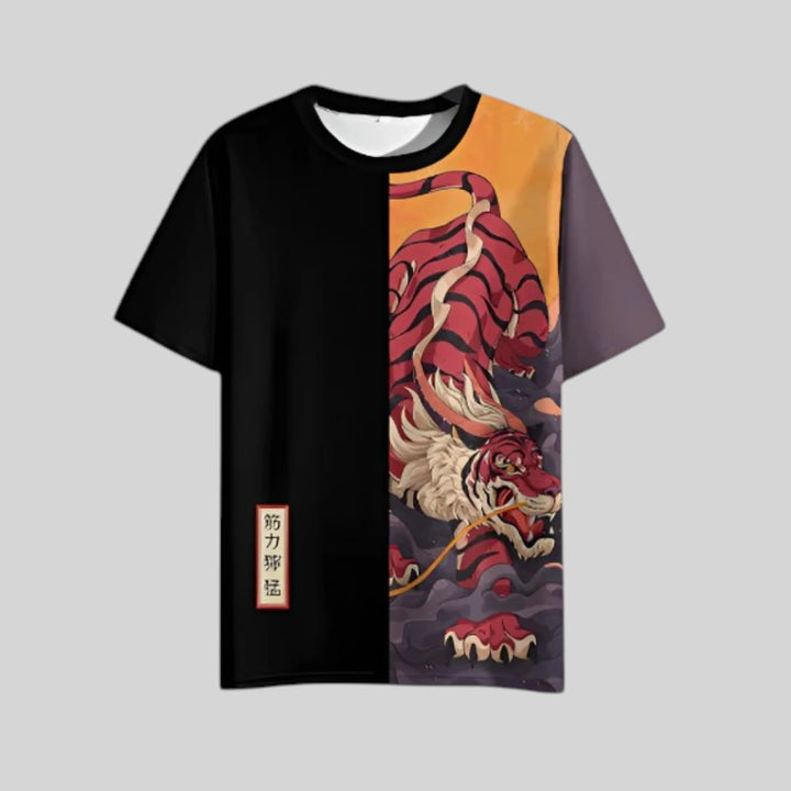 T-shirt Confortable Motif Japonais unisex