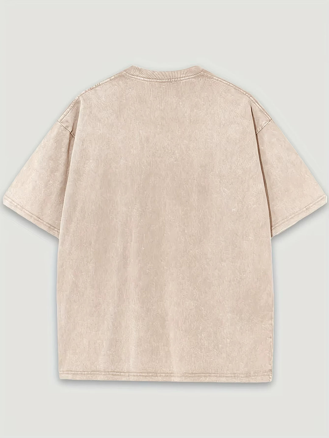T-shirt Délavé Japonais Sakura Mont Fuji beige