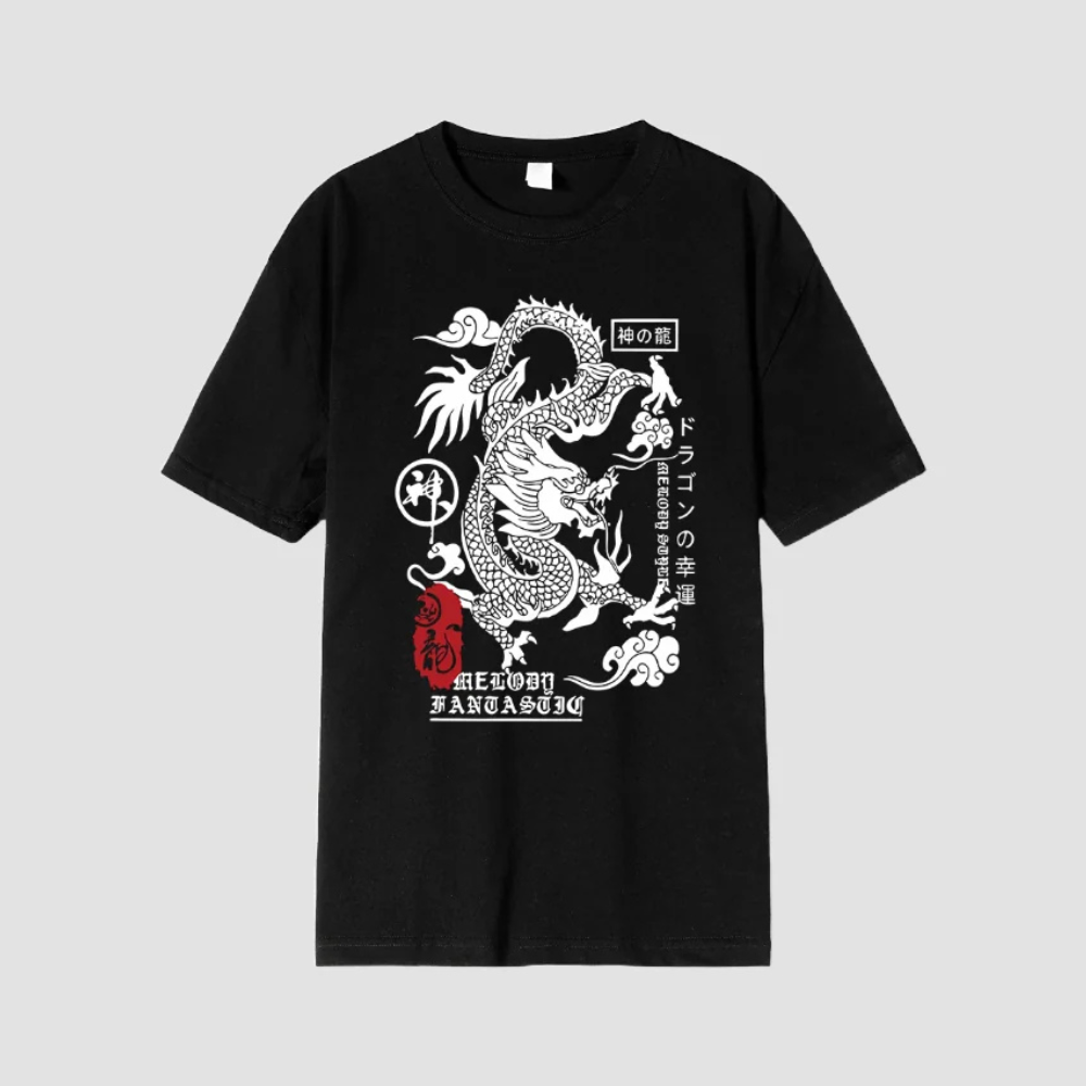T-shirt Dragon Japonais puissant