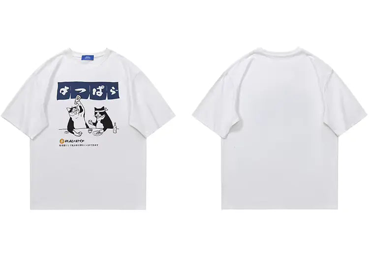 T-shirt Japonais Chat Humoristique original