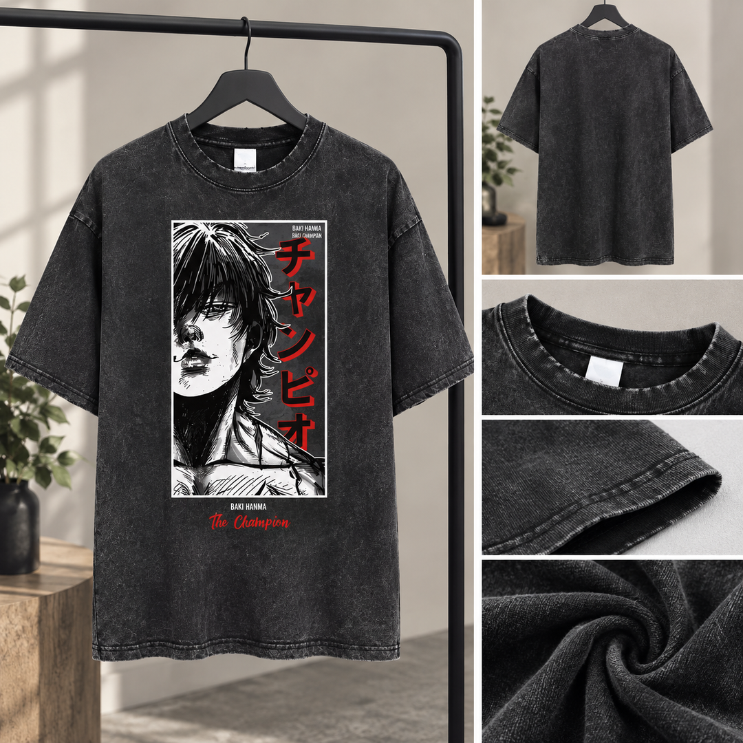T-shirt Japonais Délavé fashion