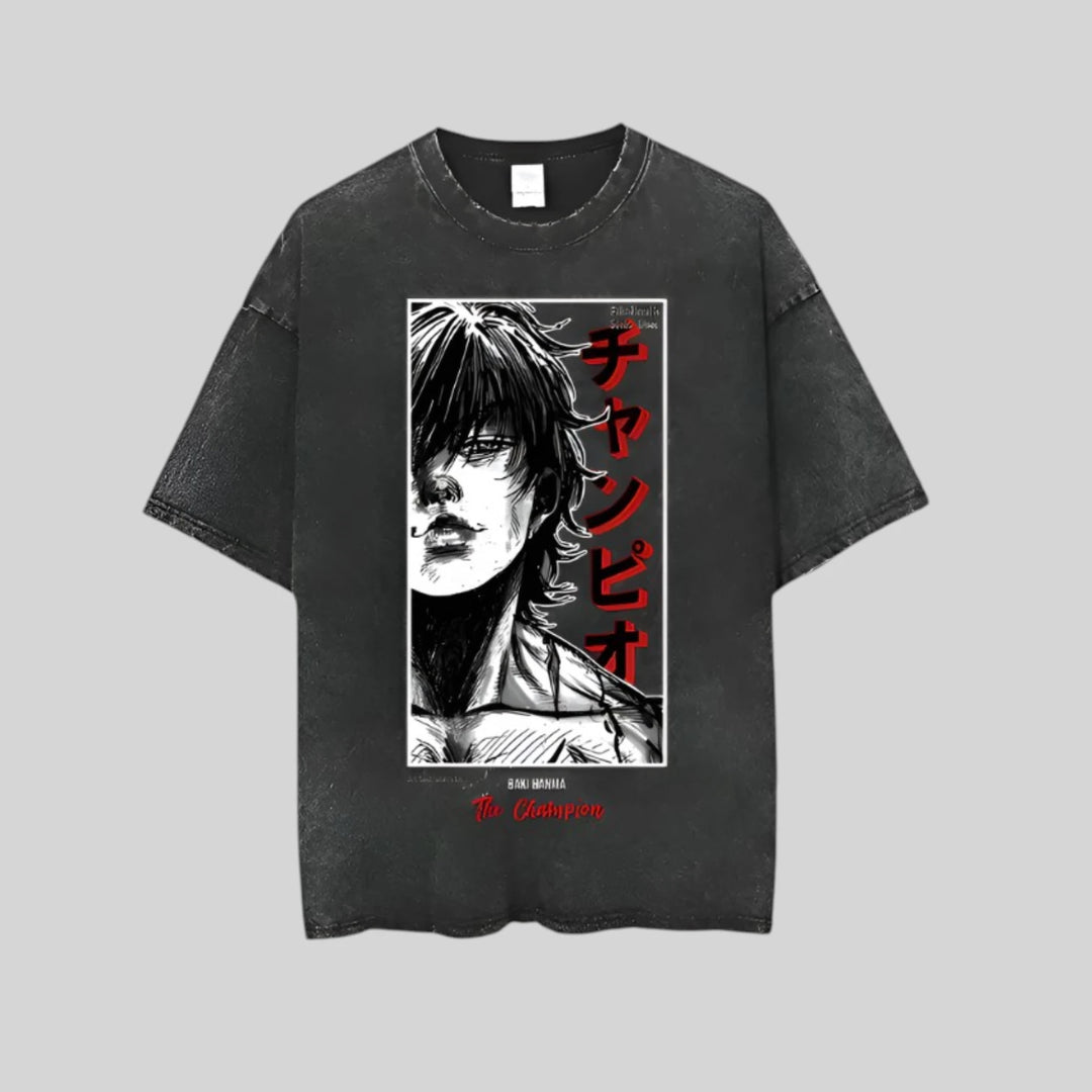 T-shirt Japonais Délavé homme