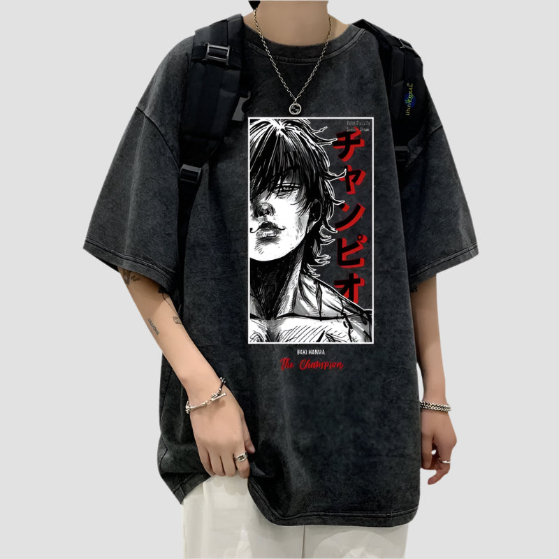T-shirt Japonais Délavé léger