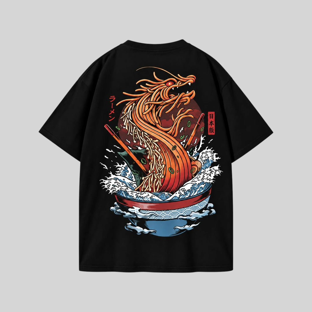 T-shirt Japonais Dragon Nouilles unique