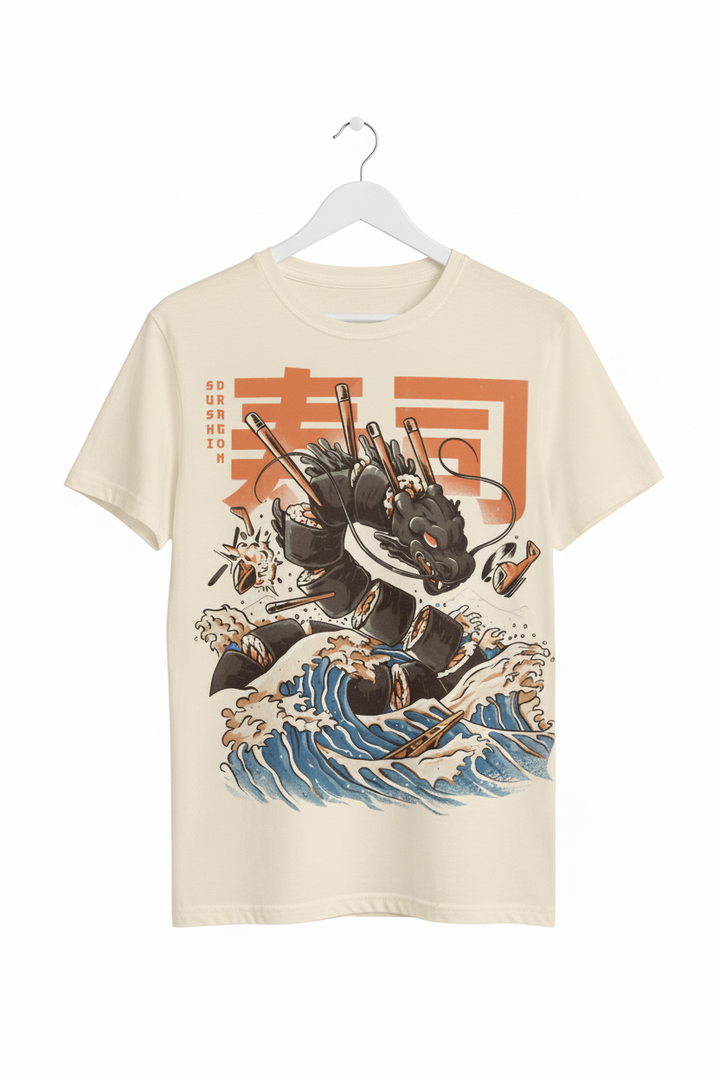 T-shirt Japonais Dragon Stylé qualité