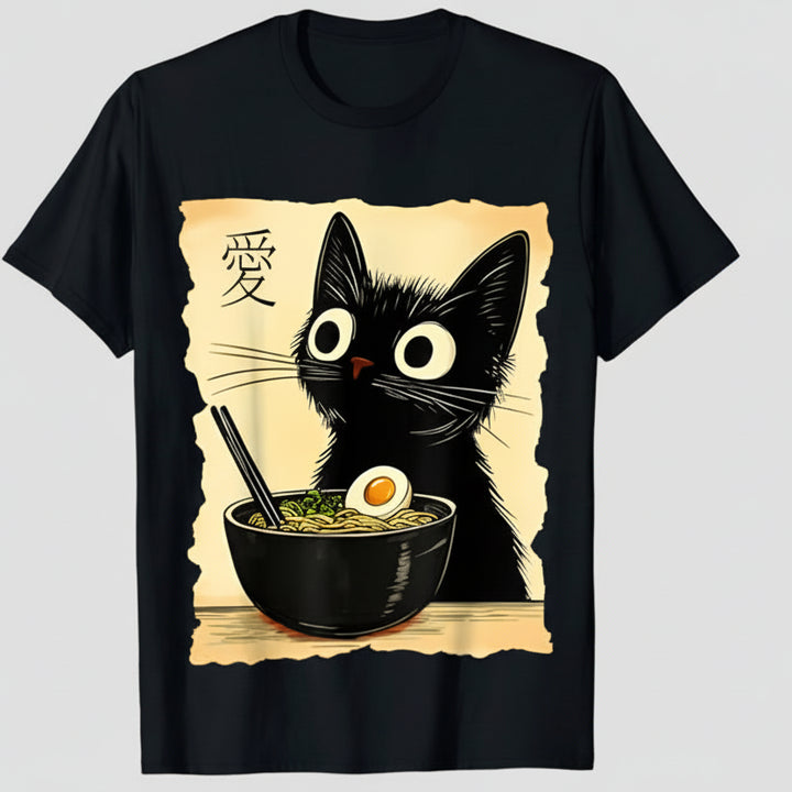 T-shirt Japonais Fun Noir