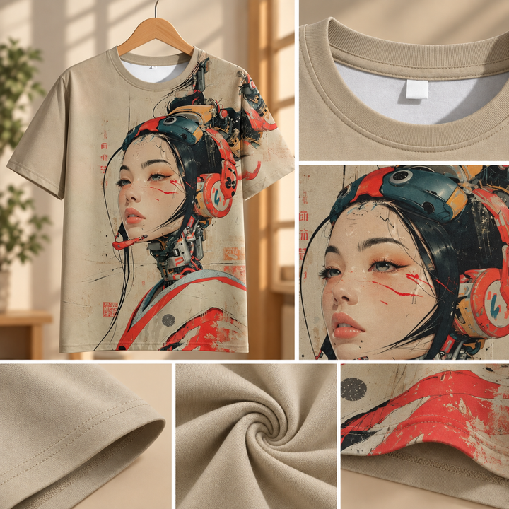 T-shirt Japonais Gamer Urbain fluide