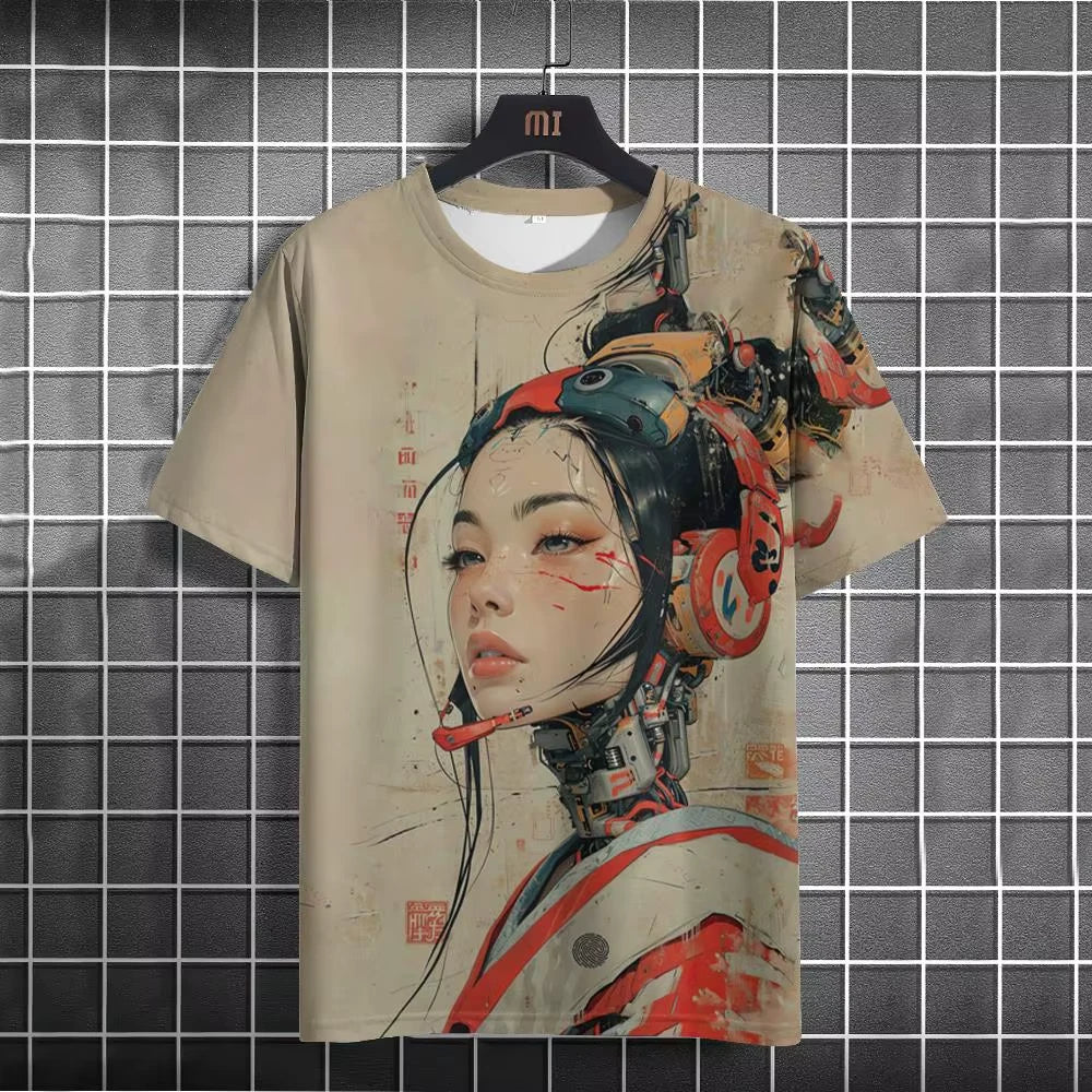 T-shirt Japonais Gamer Urbain fluide