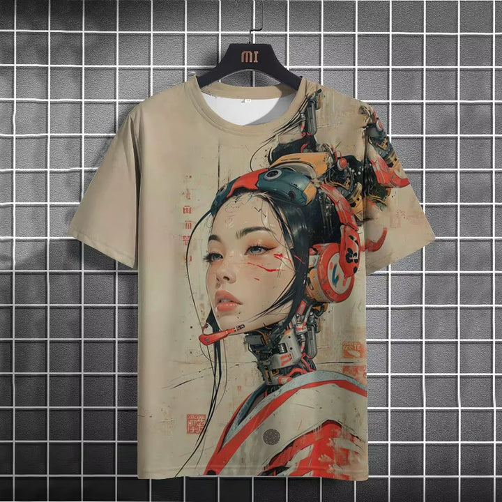 T-shirt Japonais Gamer Urbain fluide