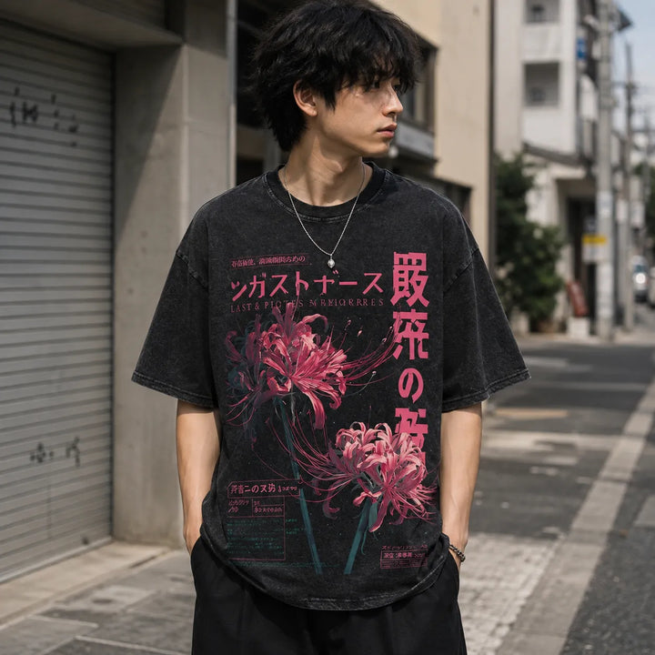 T-shirt Japonais Higanbana Design Confortable