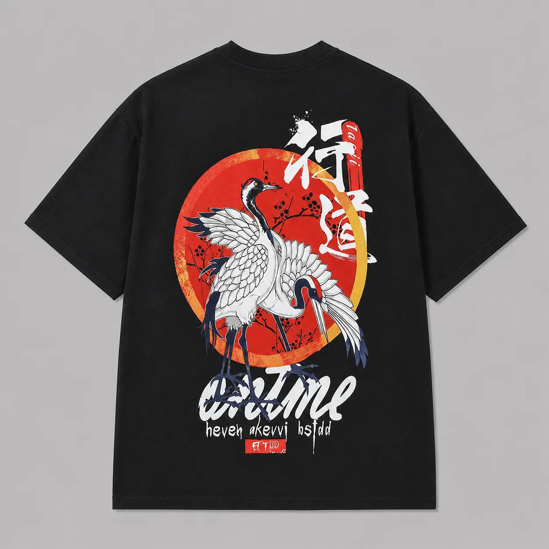 T-shirt Japonais Hip Hop Grue