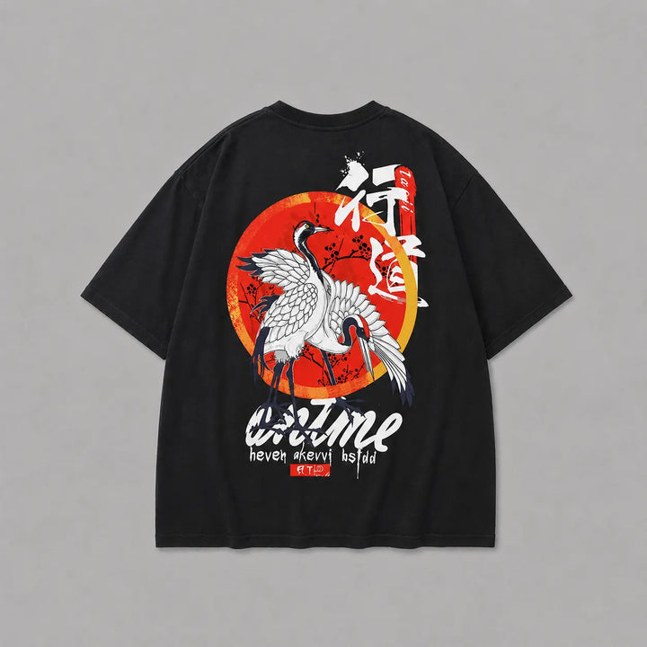 T-shirt Japonais Hip Hop Grue
