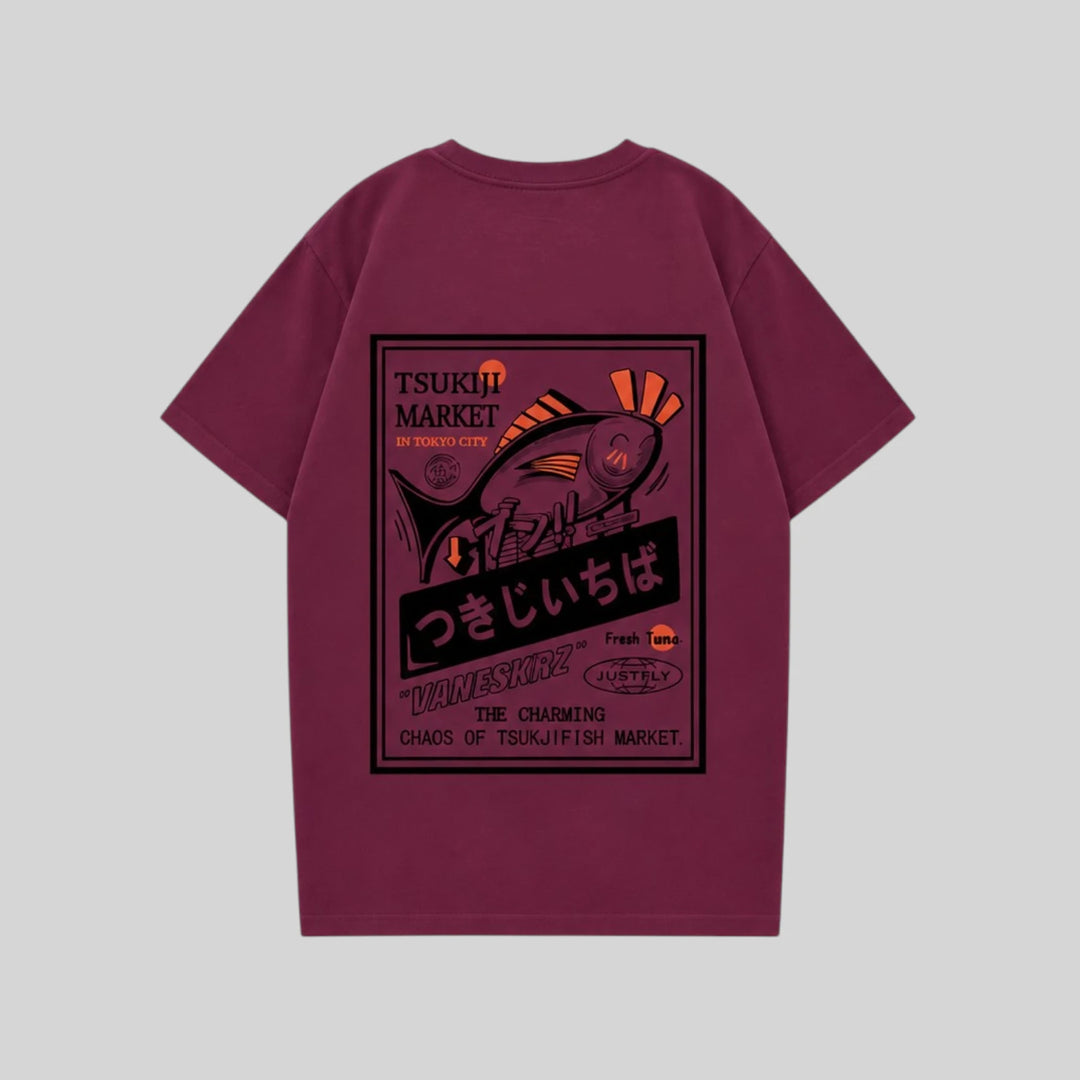 T-shirt Japonais Hip Hop Poisson standard