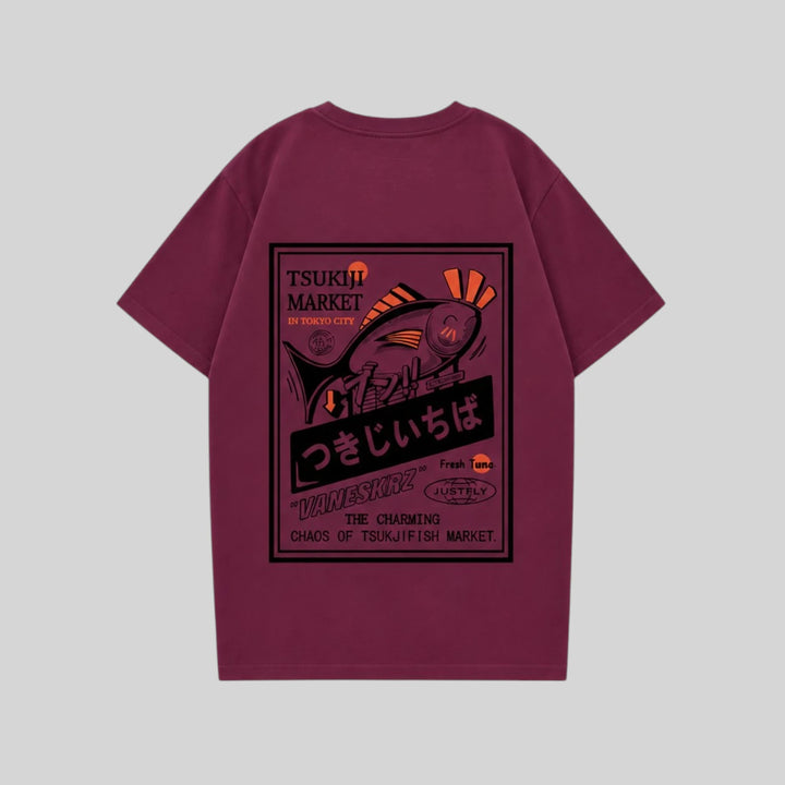 T-shirt Japonais Hip Hop Poisson standard