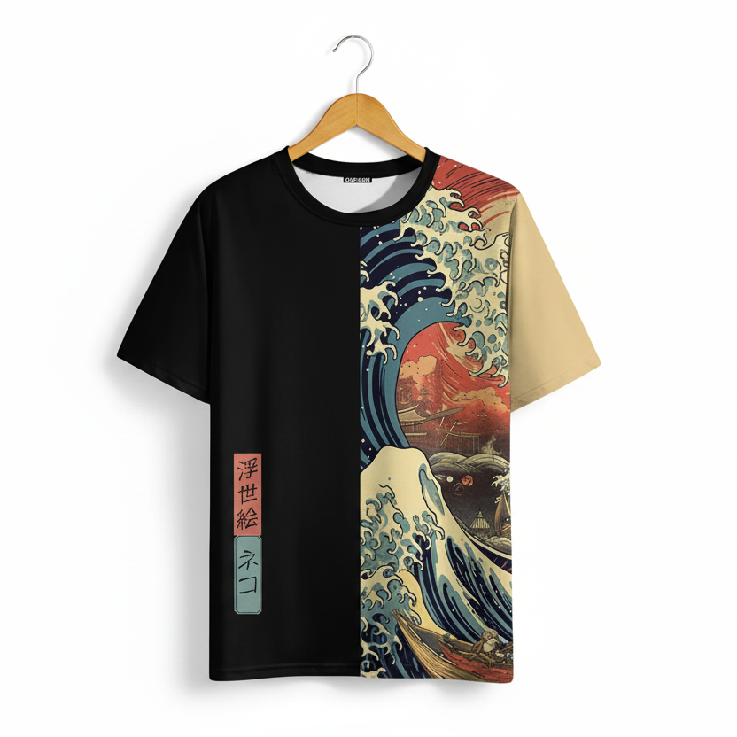 T-shirt Japonais Homme à la Mode unique