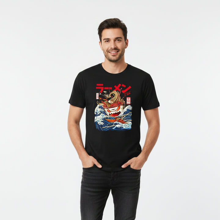 T-shirt Japonais Humoristique Noir
