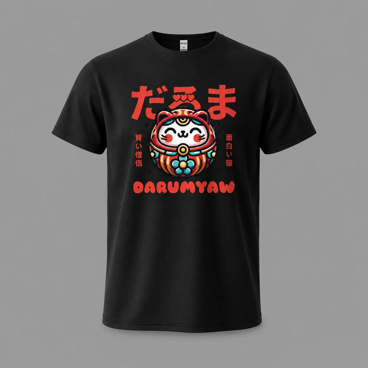 T-shirt Japonais Imprimé Daruma