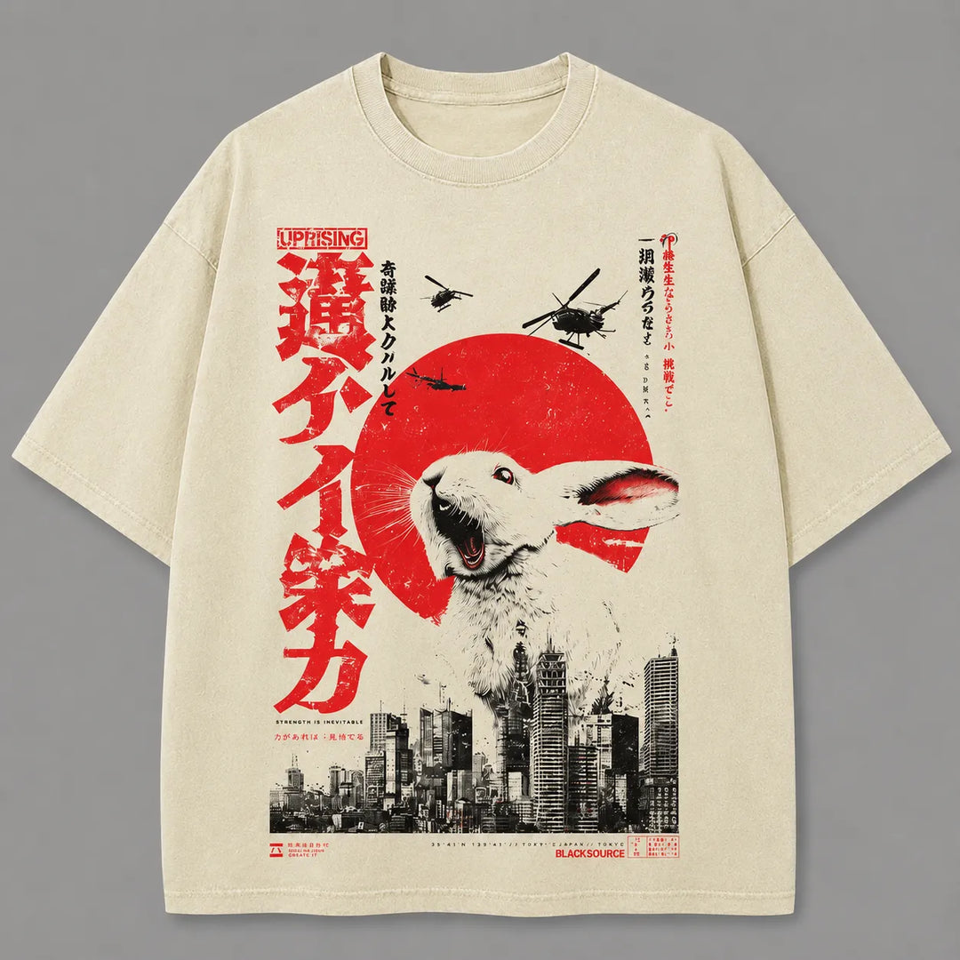 T-shirt Japonais Lapin Streetwear