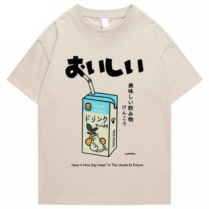 T-shirt Japonais Milk Beige