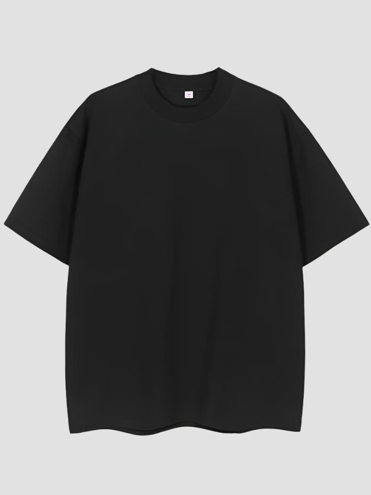 T-shirt Japonais Oversize Coton Uni casual
