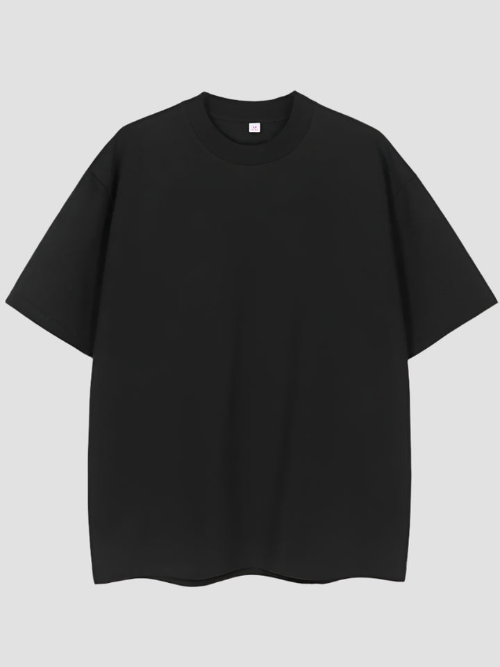 T-shirt Japonais Oversize Coton Uni casual