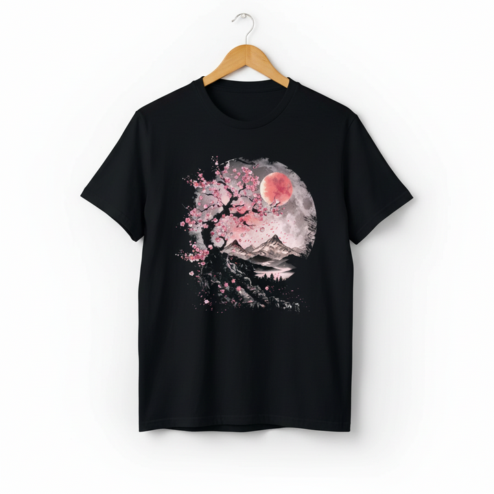 T-shirt Japonais Pleine Lune tendance