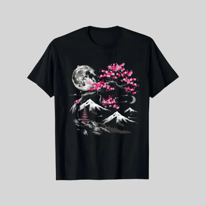 T-shirt Japonais Sakura fluide