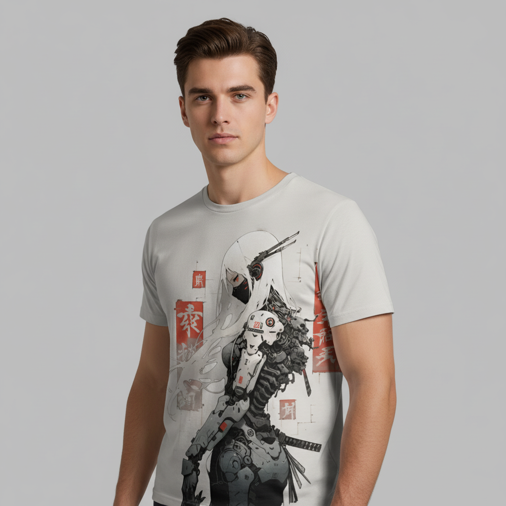 T-shirt Japonais Streetwear Futuriste homme