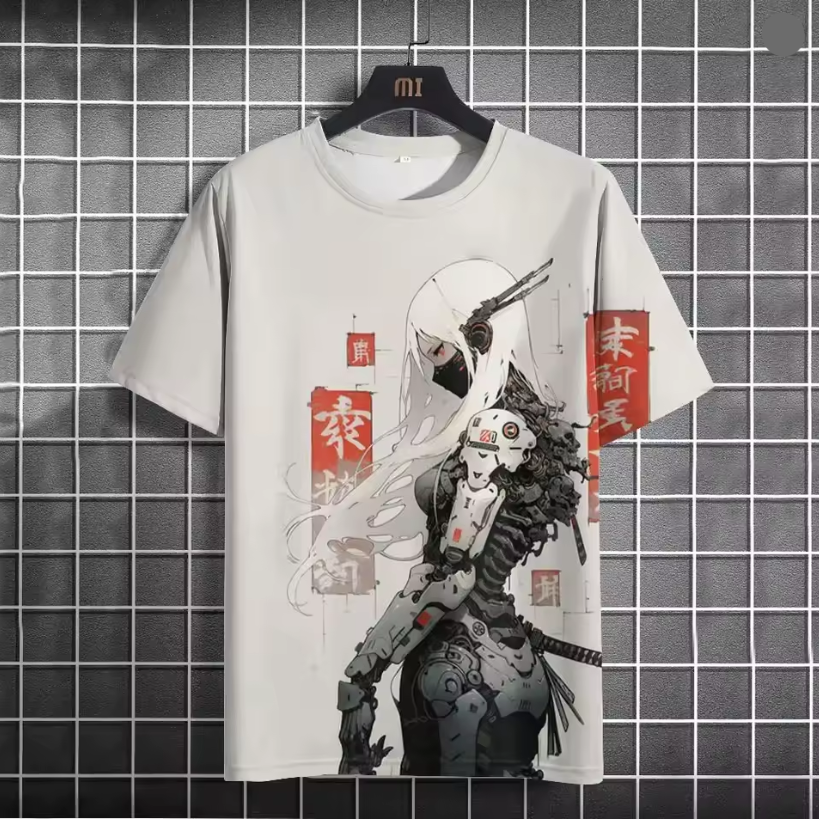 T-shirt Japonais Streetwear Futuriste unique