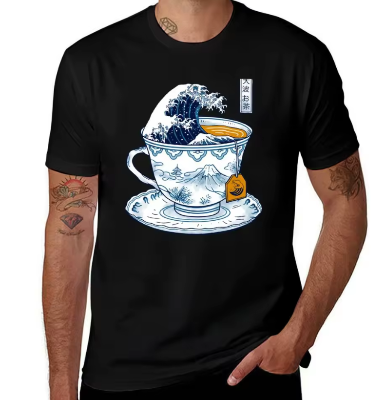 T-shirt Japonais Tasse Kanagawa chic