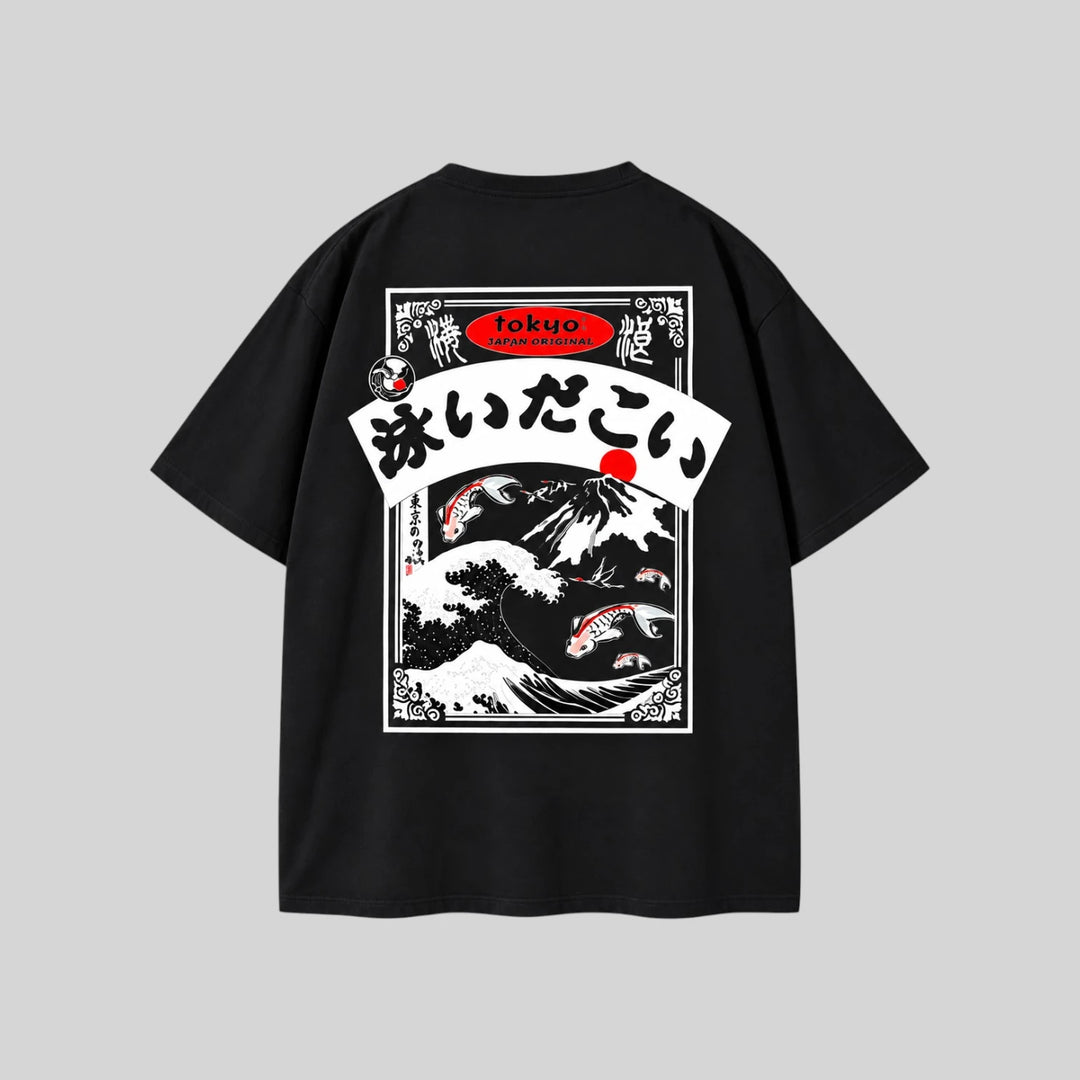 T-shirt Japonais Tokyo Vague homme