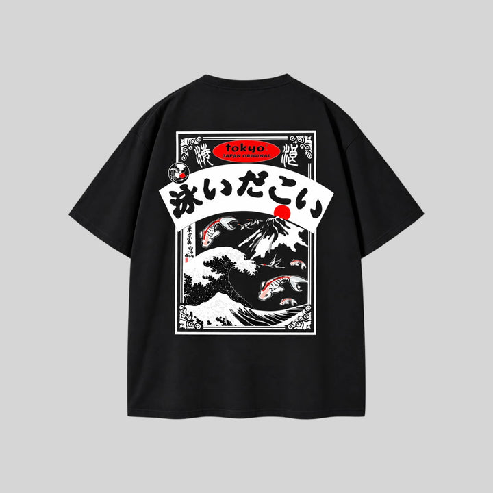 T-shirt Japonais Tokyo Vague homme
